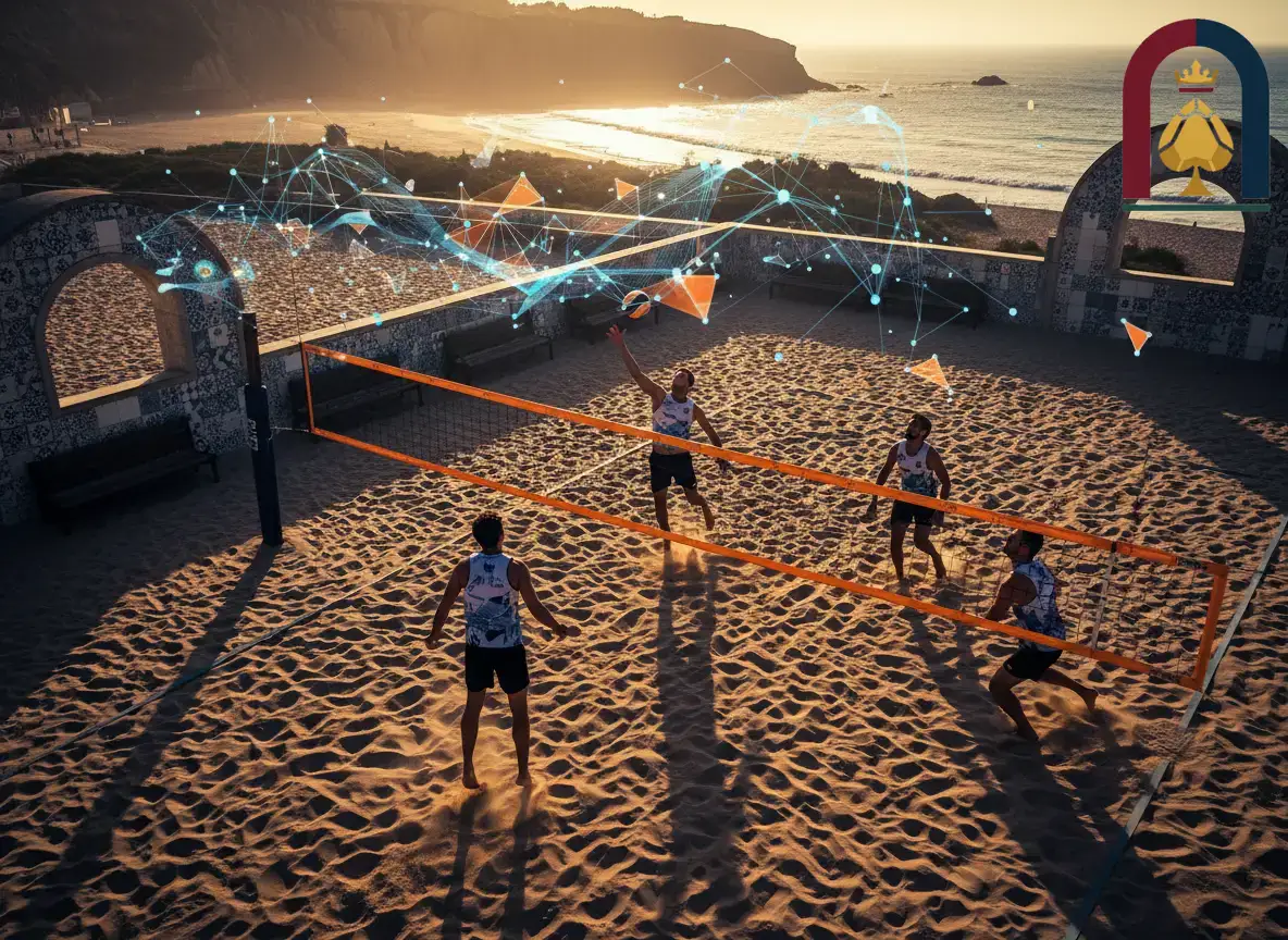Painel com atualização de pontos por set e cotações em tempo real num encontro de voleibol.